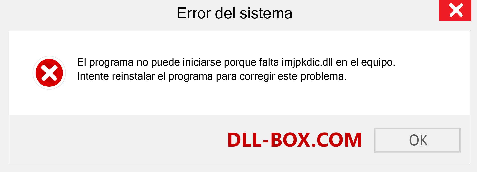 ¿Falta el archivo imjpkdic.dll ?. Descargar para Windows 7, 8, 10 - Corregir imjpkdic dll Missing Error en Windows, fotos, imágenes